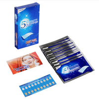 HKM-227923 Teeth Whitening Patch - 14 Bags of Mint-Scented 5D Whitening Stickers with Toothpaste for Brightening Results