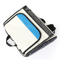 HKM-2279741 Portable Cat Backpack with Optional Pull Rod - Solid Color Options Available in White and Blue