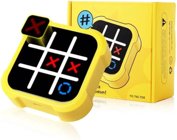 HKM-227987 Handheld Electric Tic Tac Toe Game for Indoor Fun - Portable Chess Board for Ages 5 and Up