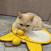 HKM-2280765 Sisal Cat Scratching Pad with Corgi Butt Design and Anti-slip Base, 37x40cm