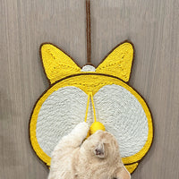 HKM-2280765 Sisal Cat Scratching Pad with Corgi Butt Design and Anti-slip Base, 37x40cm