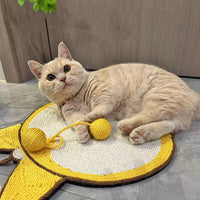 HKM-2280765 Sisal Cat Scratching Pad with Corgi Butt Design and Anti-slip Base, 37x40cm