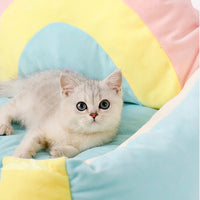 HKM-2281533 Universal Warm Fleece Pet Nest with Detachable Crystal Velvet Cover