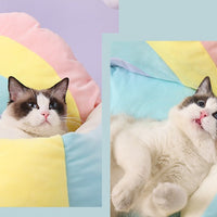 HKM-2281533 Universal Warm Fleece Pet Nest with Detachable Crystal Velvet Cover