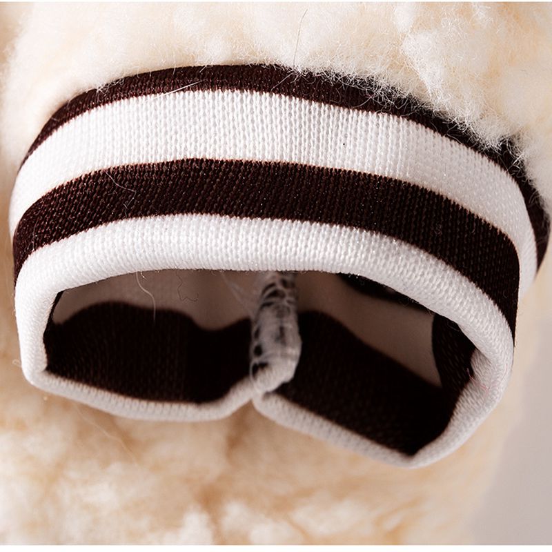 HKM-2282045 Cozy Fleece Dog Hoodie with Bear Pattern, Soft Pullover for Autumn and Winter - Various Sizes Available