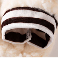 HKM-2282045 Cozy Fleece Dog Hoodie with Bear Pattern, Soft Pullover for Autumn and Winter - Various Sizes Available