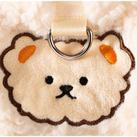 HKM-2282045 Cozy Fleece Dog Hoodie with Bear Pattern, Soft Pullover for Autumn and Winter - Various Sizes Available