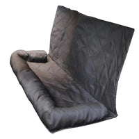 HKM-2282301 Rear Car Dog Bed Mat in Black and Khaki Cotton for Pet Comfort