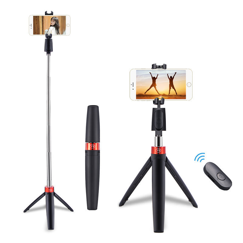 HKM-228243 All-in-One Selfie Artifact with Remote Control, Stainless Steel, Bluetooth Enabled, Black and White Colors Available