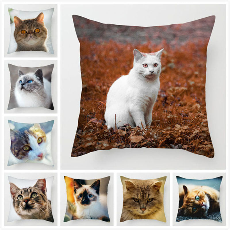 HKM-228243 Modern Peach Skin Cushion Cover - 45x45cm, Soft PP Cotton Filling, Hairless Design for Home Decor