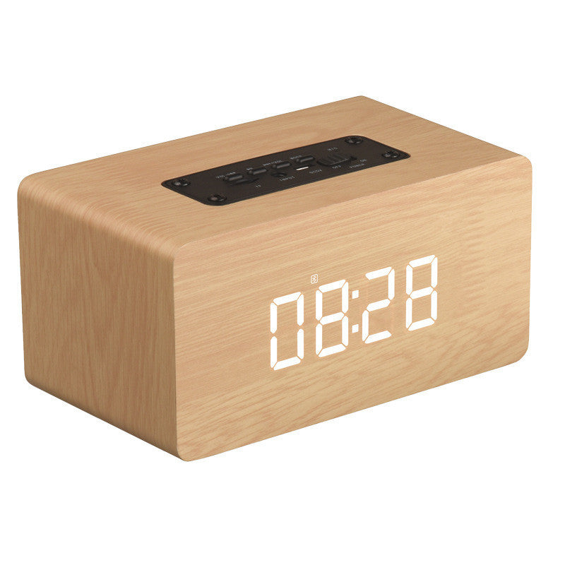 HKM-228243 Wooden Bluetooth Speaker with Dual Speakers, 1500mAh Battery, 6W Output, 6-Hour Playtime, 16GB Storage