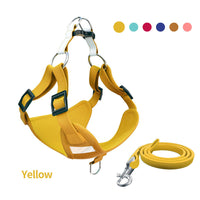 HKM-2282557 Reflective LED Dog Harness and Leash Set - Adjustable No-Pull Vest for Safety and Comfort