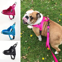 HKM-228371 Fleece Adjustable Dog Vest with Pet Chest Harness and Reflective Strips