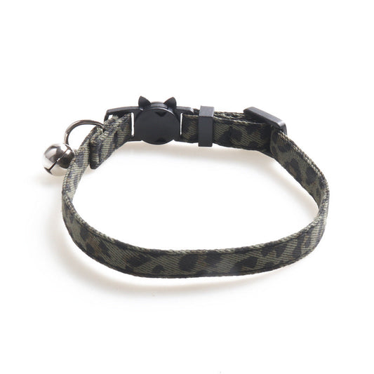 HKM-2285245 Cat Collar with Bell - Adjustable 1.0*28CM Cloth Design
