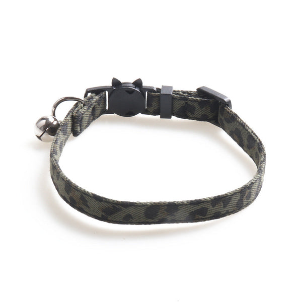 HKM-2285245 Cat Collar with Bell - Adjustable 1.0*28CM Cloth Design