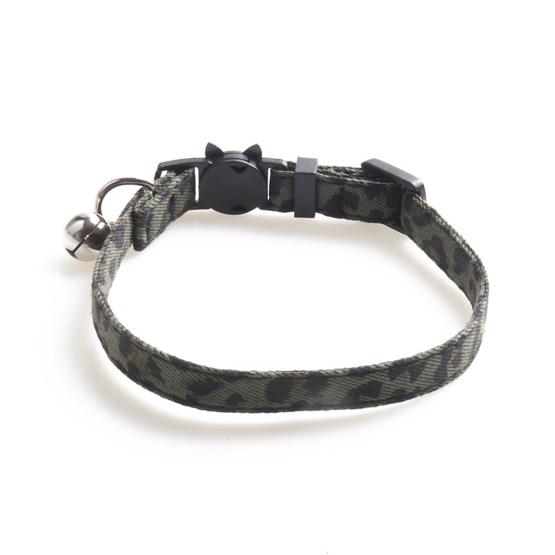 HKM-2285245 Cat Collar with Bell - Adjustable 1.0*28CM Cloth Design