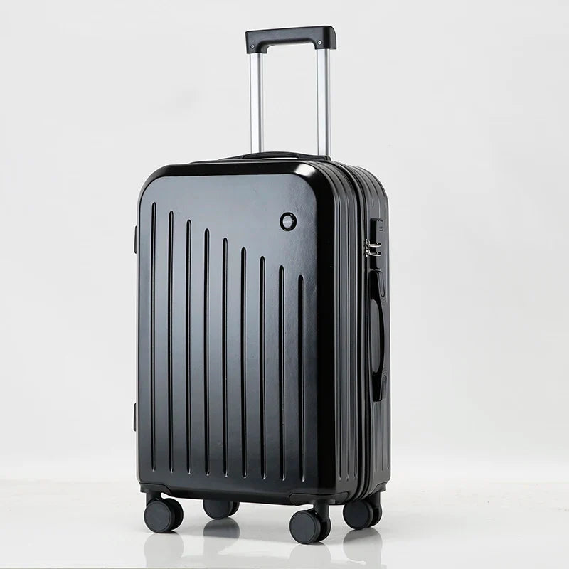 HKM-228563 3-Piece Medium Travel Suitcase Set with USB Port - 20 Inch Spinner Luggage and Trolley Bag