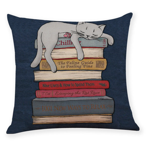 HKM-228563 Creative Cotton and Linen Pillowcase – 45x45 Size with Encrypted Linen, Available in Multiple Colors