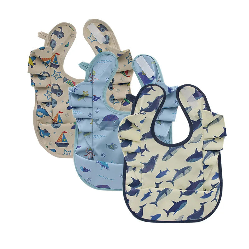 HKM-228563 High Quality OEM PU Baby Bibs for Euro Market