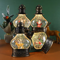 HKM-228627 Snowflake Crystal Ball Christmas Decorations - Cartoon Elk, Snowman, Old Man & Tree