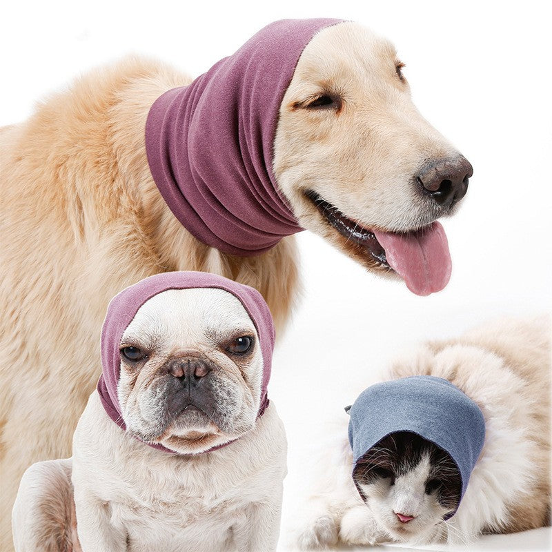 HKM-2288061 Warm Decompression Pet Ear Cover Hat ¨C Soft Material, Seasonal Comfort in Purple and Blue