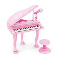 HKM-228819 Educational Electric Toy Piano with Microphone for Kids Ages 2-7