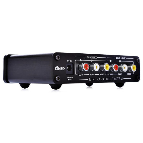 HKM-229011 Compact Karaoke Mixer with Reverb, Echo, and Dual Microphone Inputs for Recording