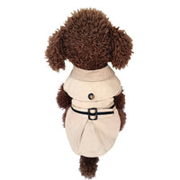 HKM-2291389 Stylish Cotton Cloak Trench Coat for Dogs ¨C Casual British Design