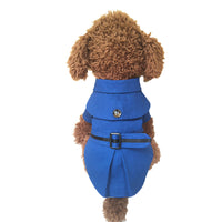 HKM-2291389 Stylish Cotton Cloak Trench Coat for Dogs ¨C Casual British Design