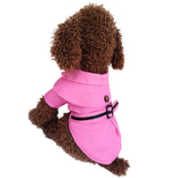 HKM-2291389 Stylish Cotton Cloak Trench Coat for Dogs ¨C Casual British Design