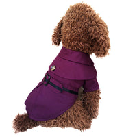 HKM-2291389 Stylish Cotton Cloak Trench Coat for Dogs ¨C Casual British Design