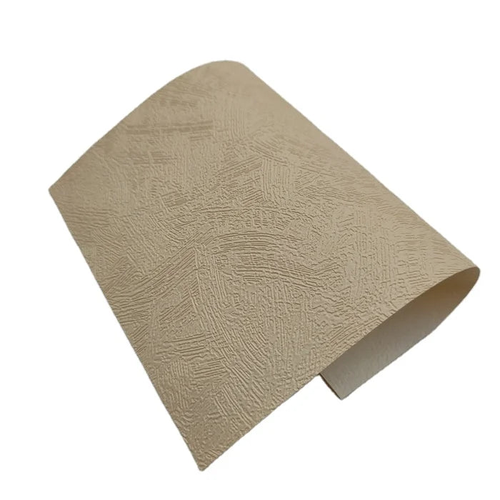 HKM-229203 Modern Gold Textured PVC Vinyl Wallpaper for Bedroom, Fire Resistant Linen Wall Covering