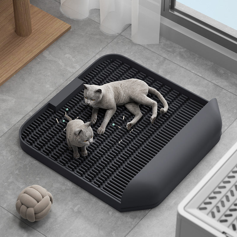 HKM-229203 Pet-Friendly Bamboo Charcoal Cat Litter Mat - 37x37x8CM