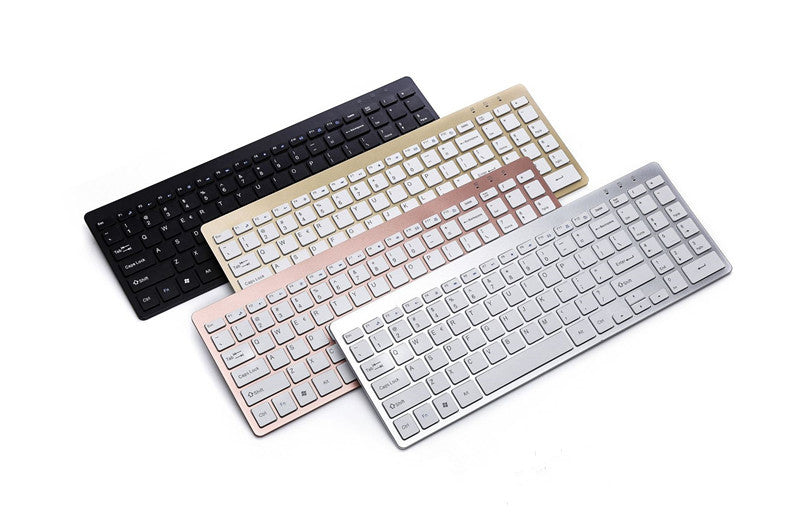HKM-229203 Wireless USB Keyboard with Multimedia Functions - Mute Design, Ergonomic Support, Waterproof, Multiple Color Options