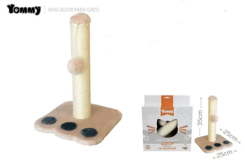 HKM-2292285 Beige Cat Paw Print Decorative Accent