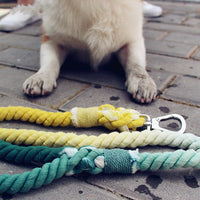 HKM-2292797 Hand-Woven Cotton Dog Walking Leash - 100CM, Colorful Hawaiian Design