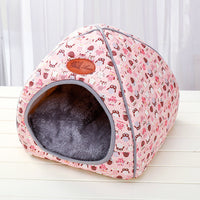 HKM-2293053 Closed Folding Cat Litter House with Multiple Size Options in Soft Cloth Material