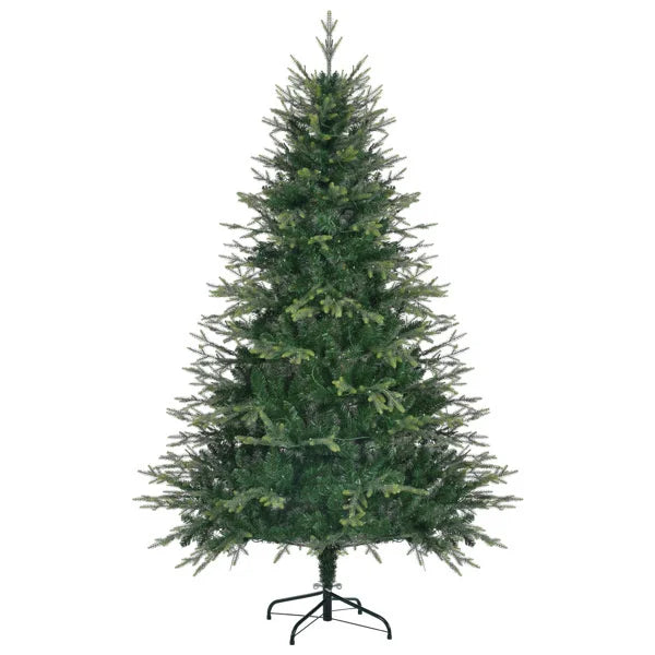 HKM-229779 6FT Pre-Lit Aspen Fir Artificial Christmas Tree with 380 Multi-Color LED Lights