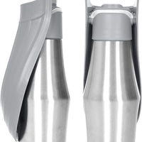 HKM-2300605 Portable Pet Water Bottle with Soft Silicone Leaf Design for Outdoor Travel, 750ml Capacity, Leak Proof and Safe for Dogs