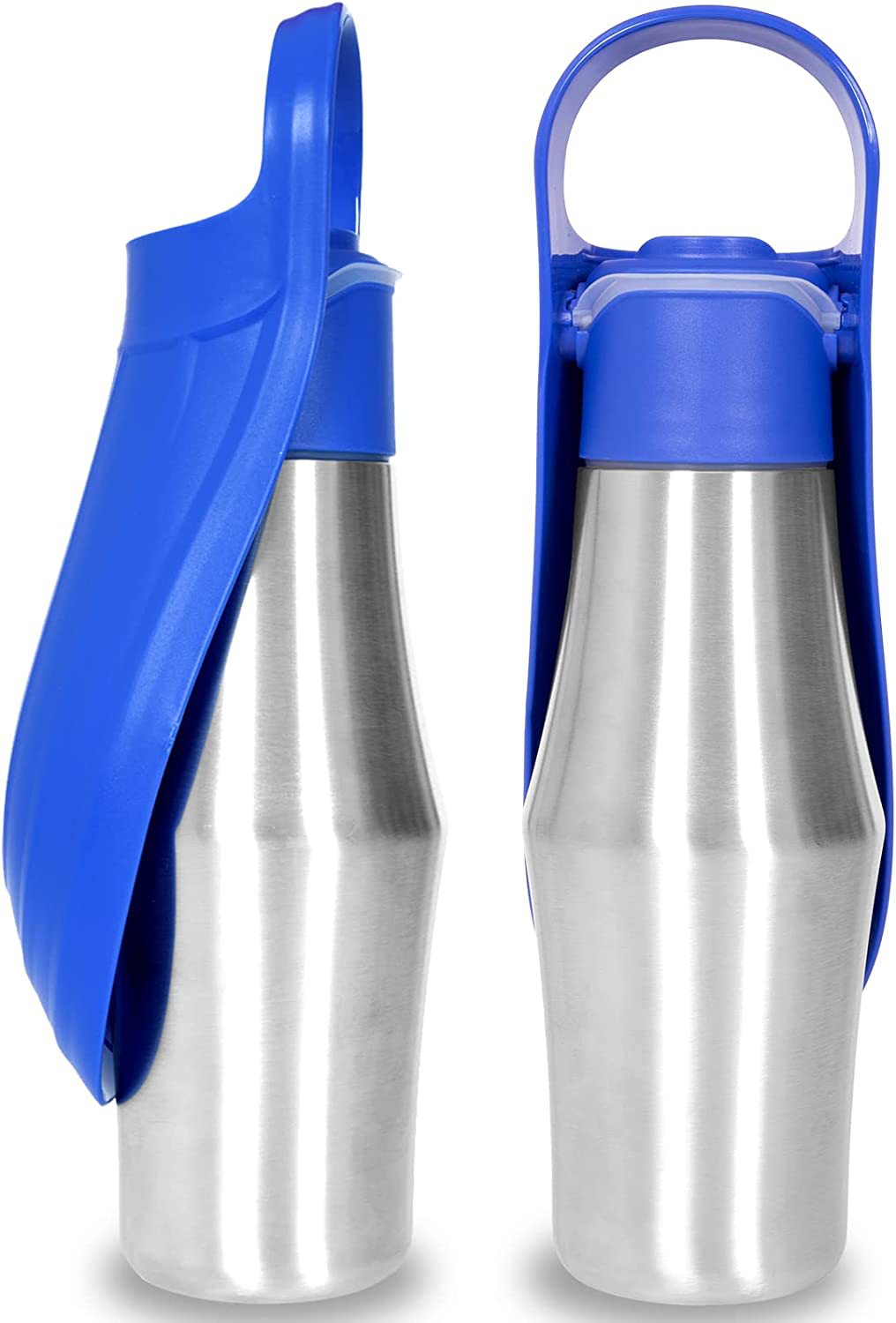 HKM-2300605 Portable Pet Water Bottle with Soft Silicone Leaf Design for Outdoor Travel, 750ml Capacity, Leak Proof and Safe for Dogs