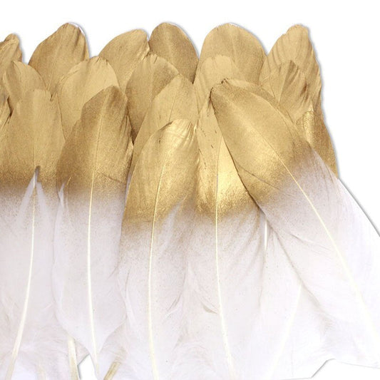HKM-230163 Colorful Soft Goose Feather Decorations for Jewelry and Crafts - Custom Sizes Available (15-20 cm)