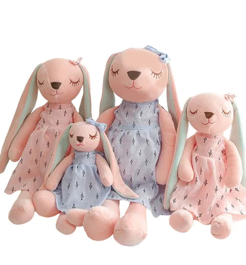 HKM-230163 Easter Bunny Plush Rabbit Doll for Children - Soft Stuffed Animal for Kids Ages 0-14 Years
