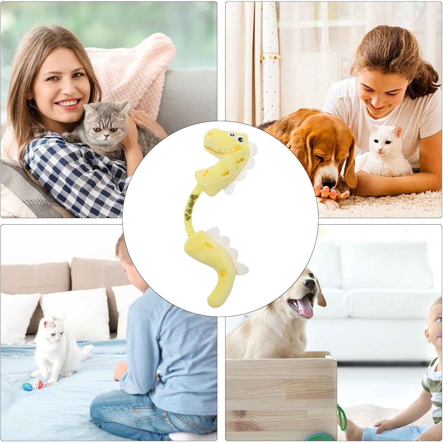 HKM-2302013 Interactive Catnip Plush Chew Toys for Cats - Durable Fish, Bunny, and Mouse Designs