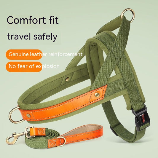 HKM-2303805 Dog Vest Harness with Hand-Holding Rope for Comfortable Walking