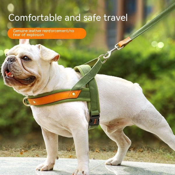 HKM-2303805 Dog Vest Harness with Hand-Holding Rope for Comfortable Walking