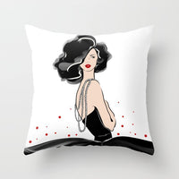 HKM-230483 Peach Skin Printed Pillowcase for Stylish Comfort and Home Decor