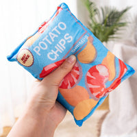 HKM-2305341 Vibrant Plush Potato Chip Sound Toy for Pets - Fun Polyester Interactive Toy