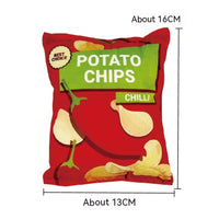 HKM-2305341 Vibrant Plush Potato Chip Sound Toy for Pets - Fun Polyester Interactive Toy