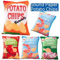 HKM-2305341 Vibrant Plush Potato Chip Sound Toy for Pets - Fun Polyester Interactive Toy