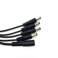 HKM-230547 12V DC One-Point Four Monitoring Power Cord - Copper Core, 20A, 0.39m Length, Black